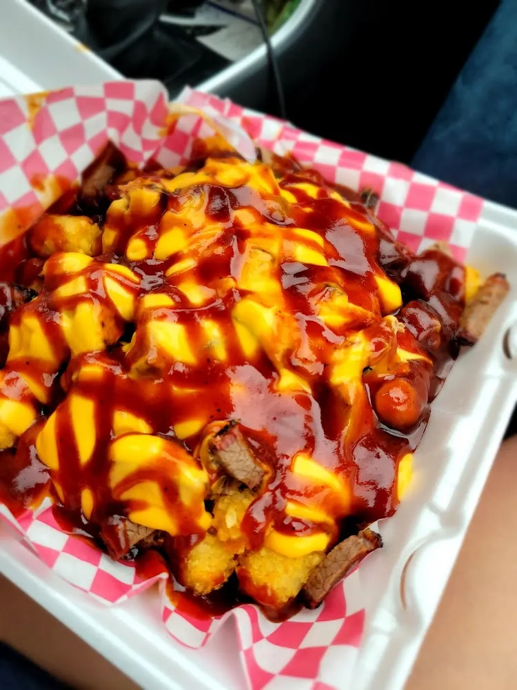 BBQ Tater Tots with Brisket